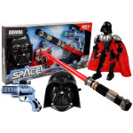 Vesmírna zbraň s mečom, robotom a maskou